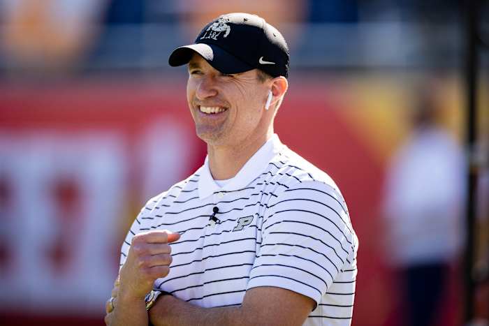 Purdue Boilermakers assistant coach Drew Brees